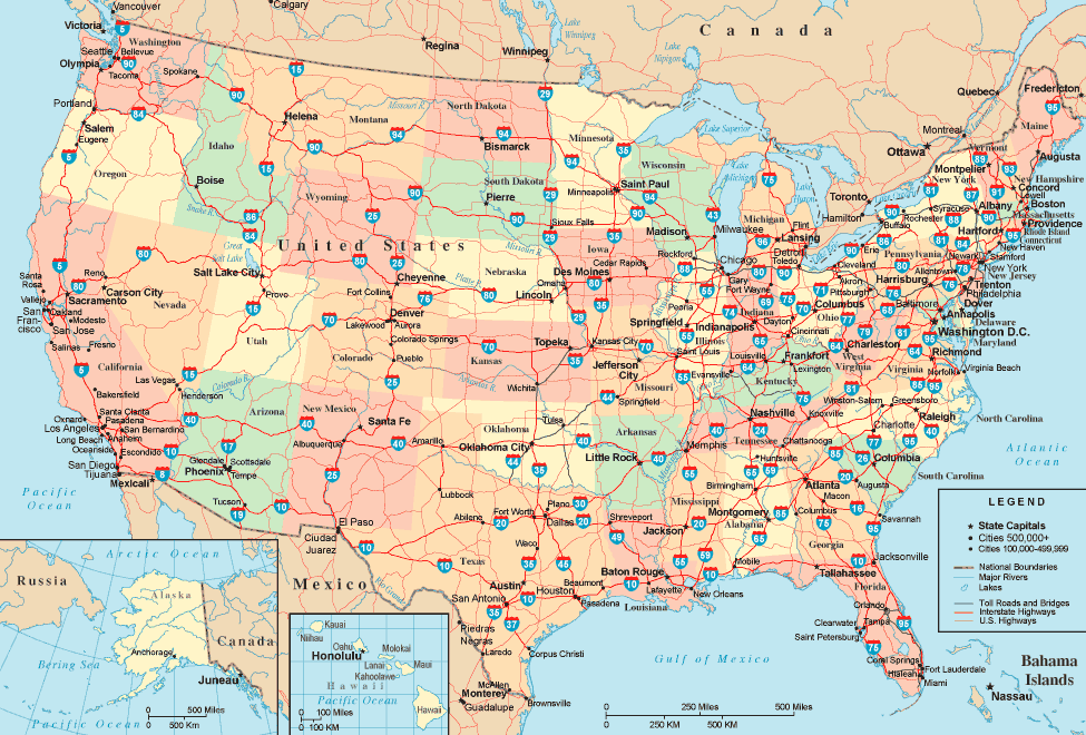 US Road Map