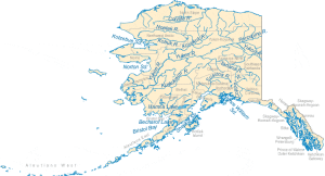 Map of Alaska River, Copper River Alaska, Alaska River