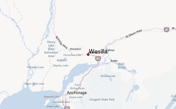 map of Wasilla alaska