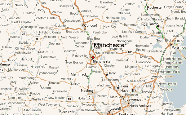 Map of Manchester