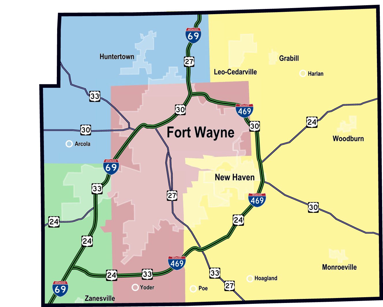 Map of Wayne Township