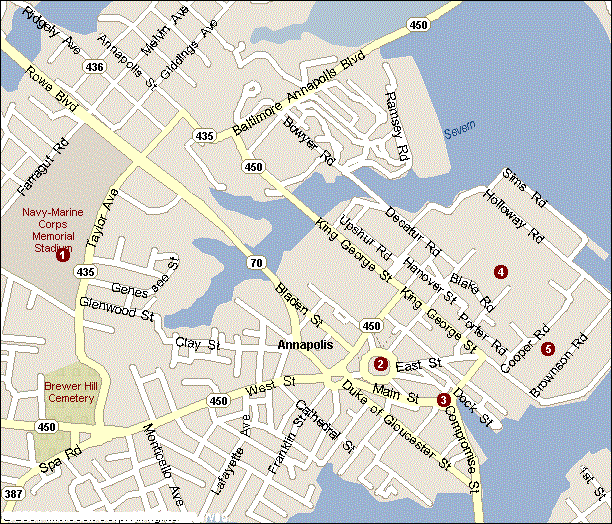 Map of Annapolis