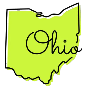 state of Ohio Cities Map